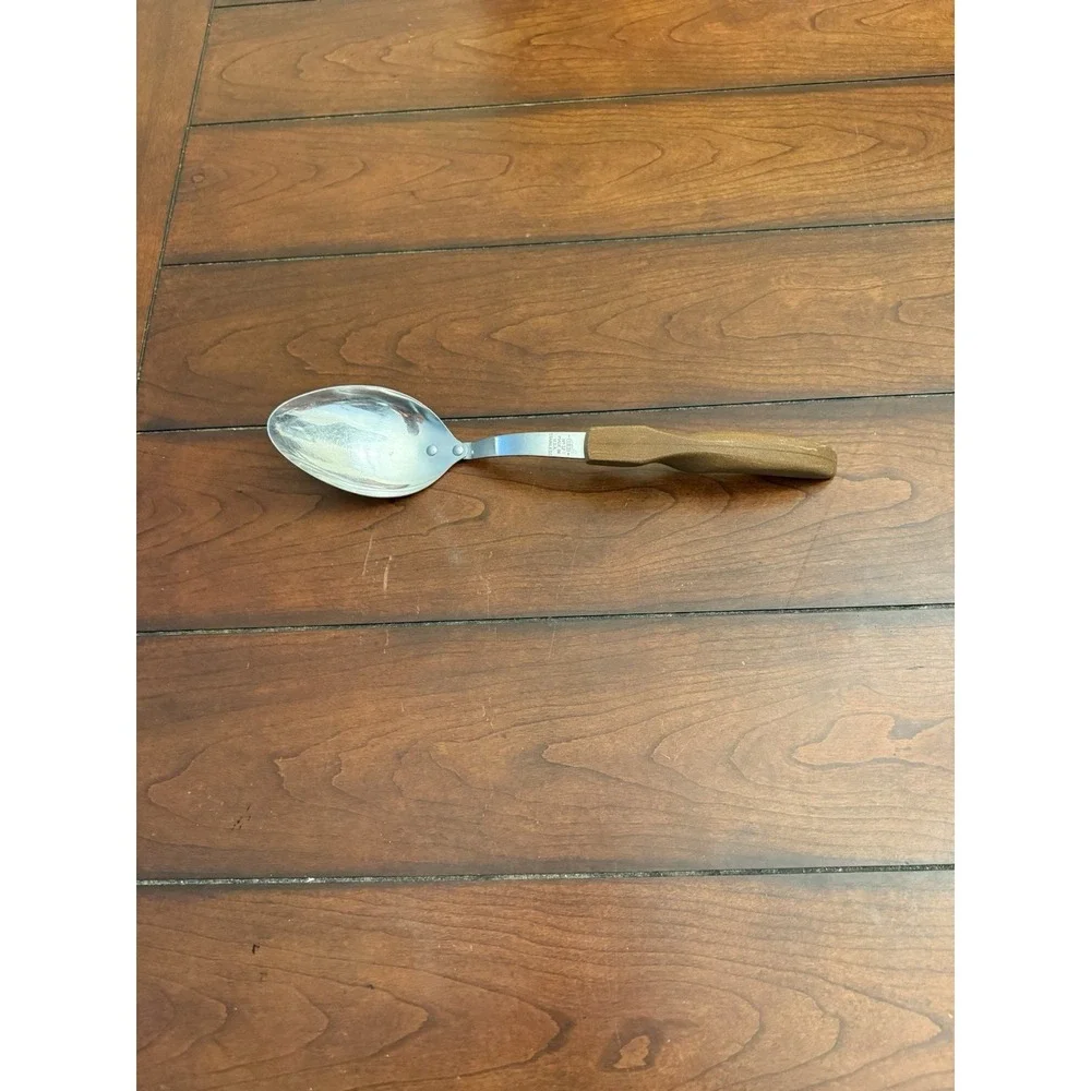 Cutco Serving Basting Spoon Stainless no.12 Curved Ergonomic Handle Made‎ in USA